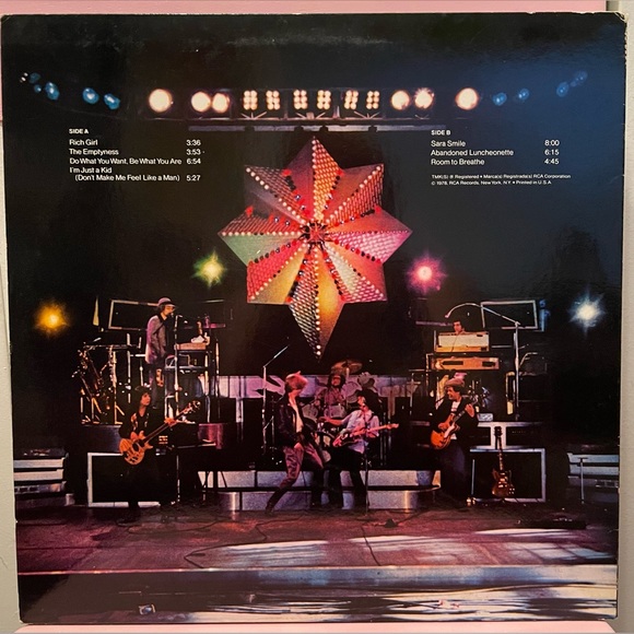 Hall & Oats - Livetime 12” LP Vinyl Record Album - Picture 2 of 7